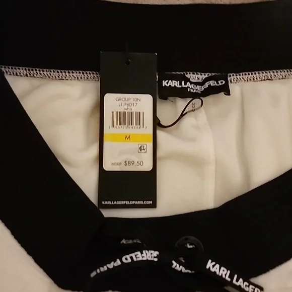 Karl Lagerfeld Paris Micro-Fleece Jogger Pants - Picture 5 of 5